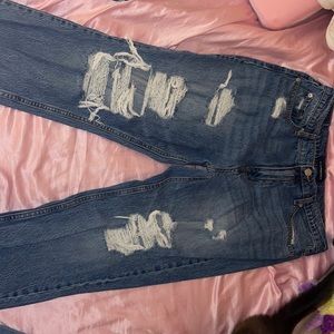 Dark wash ripped Aeropostale jeans
